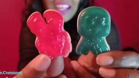 CHEWY GUMMY EATING/SOUNDS #asmr #eating #chewing #mouthsounds