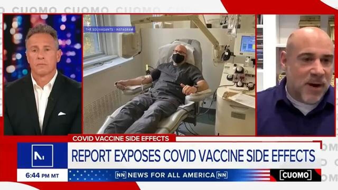 DRIP DRIP: CHRIS CUOMO AND NYC NURSE COMPARE VACCINE INJURIES!