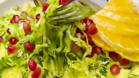 Refreshing Brussels Sprouts Salad!