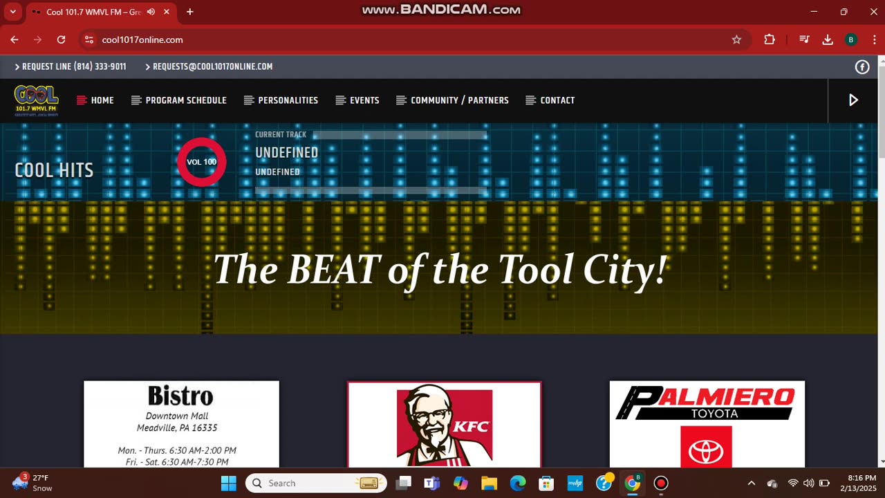 FEBRUARY 13 2025 COOL 101.7 PART 1