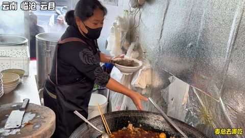 The hidden king of Yunnan rice noodles, Yunxian local chicken rice noodles