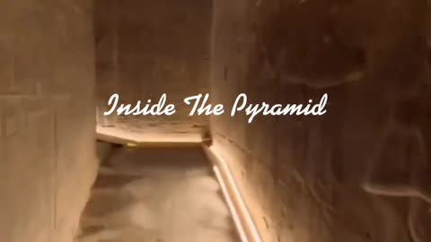 Inside the pyramid