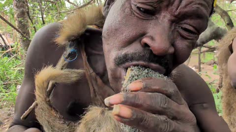 Wow That's incredible delicious food made by hadzabe tribe middle of nowhere without any spices 😋‼️😲