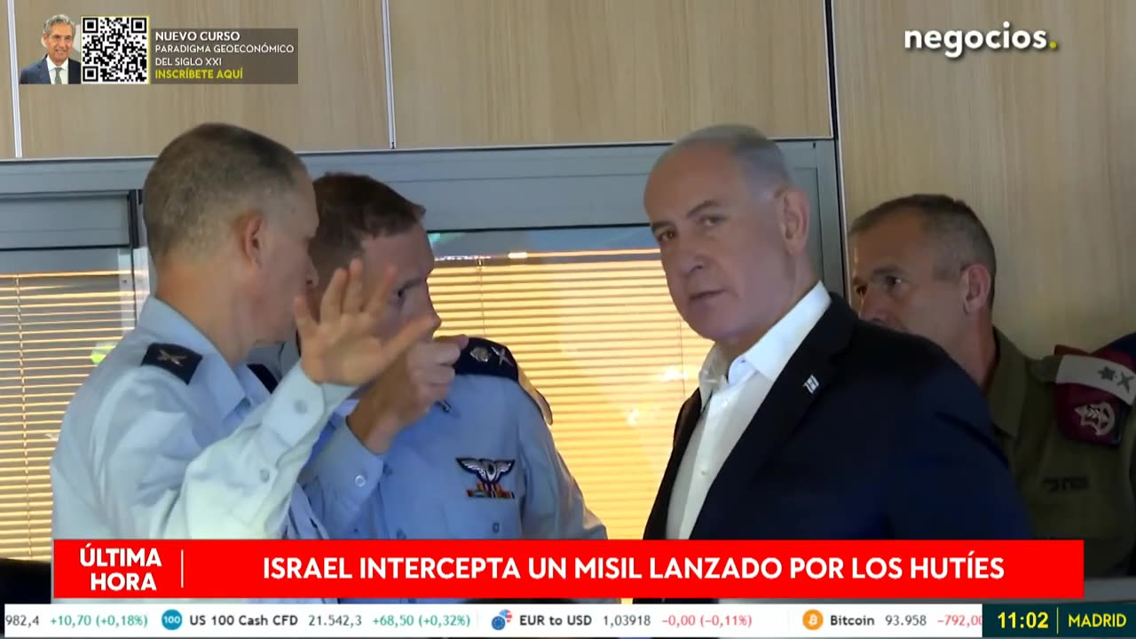 ÚLTIMA HORA | Israel intercepta un misil lanzado por los hutíes