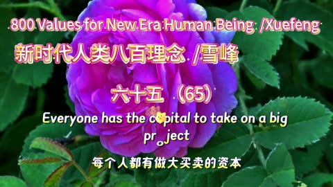 800 Values for New Era Human Being（65）