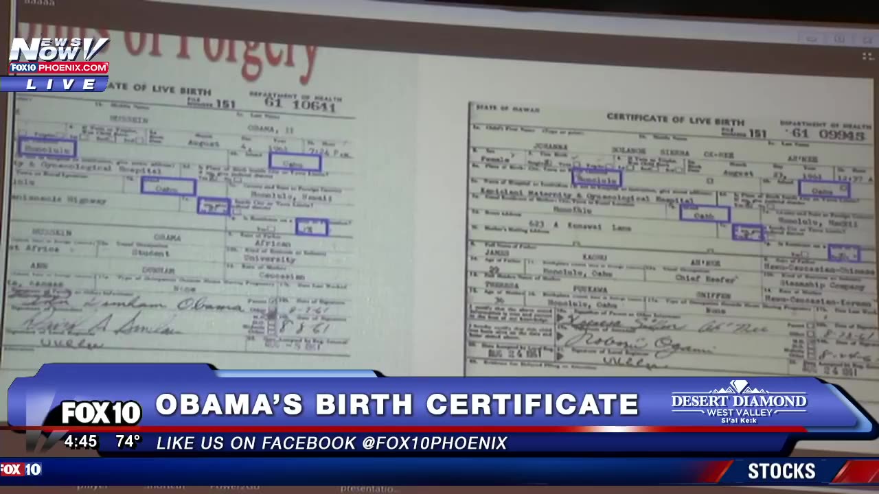 Wow, the fact they are reporting this is unreal. Oba₩a’s fraudulent Birth Certificate exposed