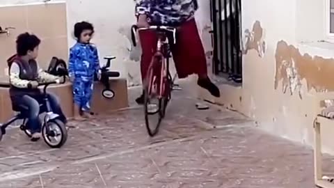 "Funny Moment: Oversized Woman Falls Off Bike Hilariously"