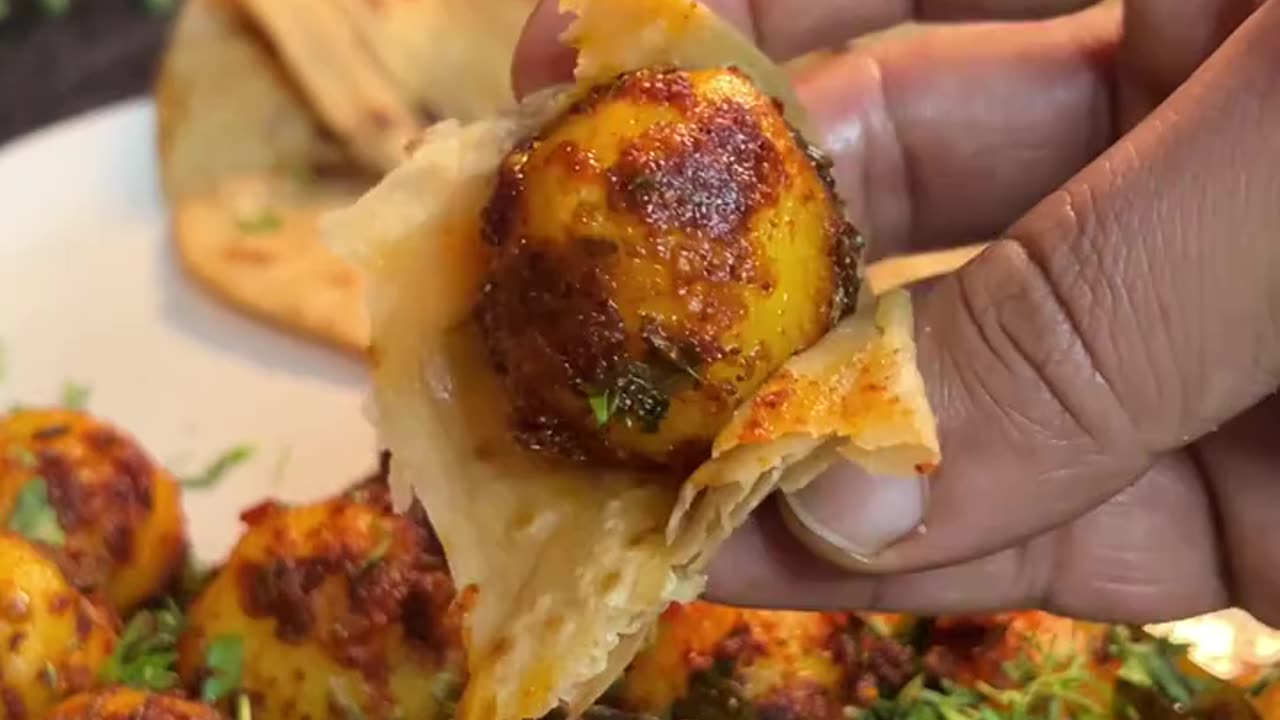 Chatpate Aloo 💜🤤🥔 . .