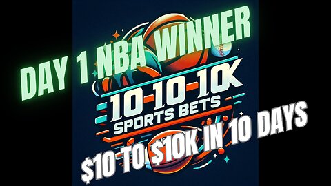 Day 1 a success. Onto Day 2 of $10k Challenge.