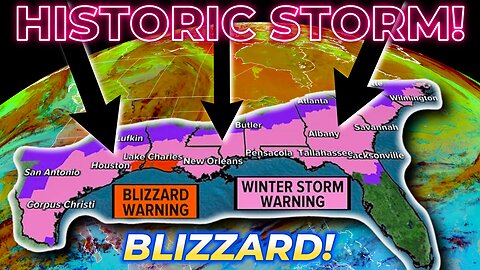🚨HISTORIC WINTER STORM! *Florida BLIZZARD!* Gulf of America!