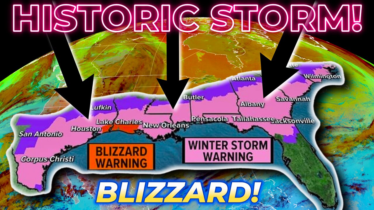 🚨HISTORIC WINTER STORM! *Florida BLIZZARD!* Gulf of America!