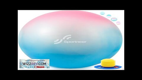 Sportneer Extra Thick Exercise Ball 25.6''Yoga Ball with Quick Pump Review