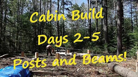 Cabin Build Days 2-5 May 2022