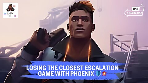 Losing the closest escalation game with phoenix 🛡️💥 #valorant #vairalvideo #trending #gaming #games