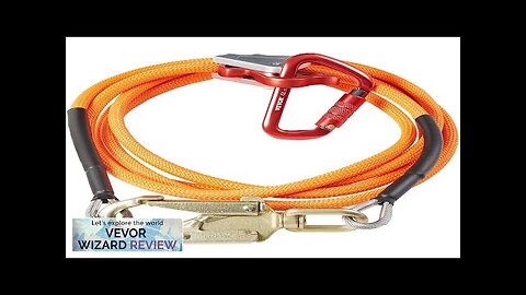 Climbing 1/2" X 12' Steel Safety Core Lanyard Kit Flipline 75223 Swivel Review