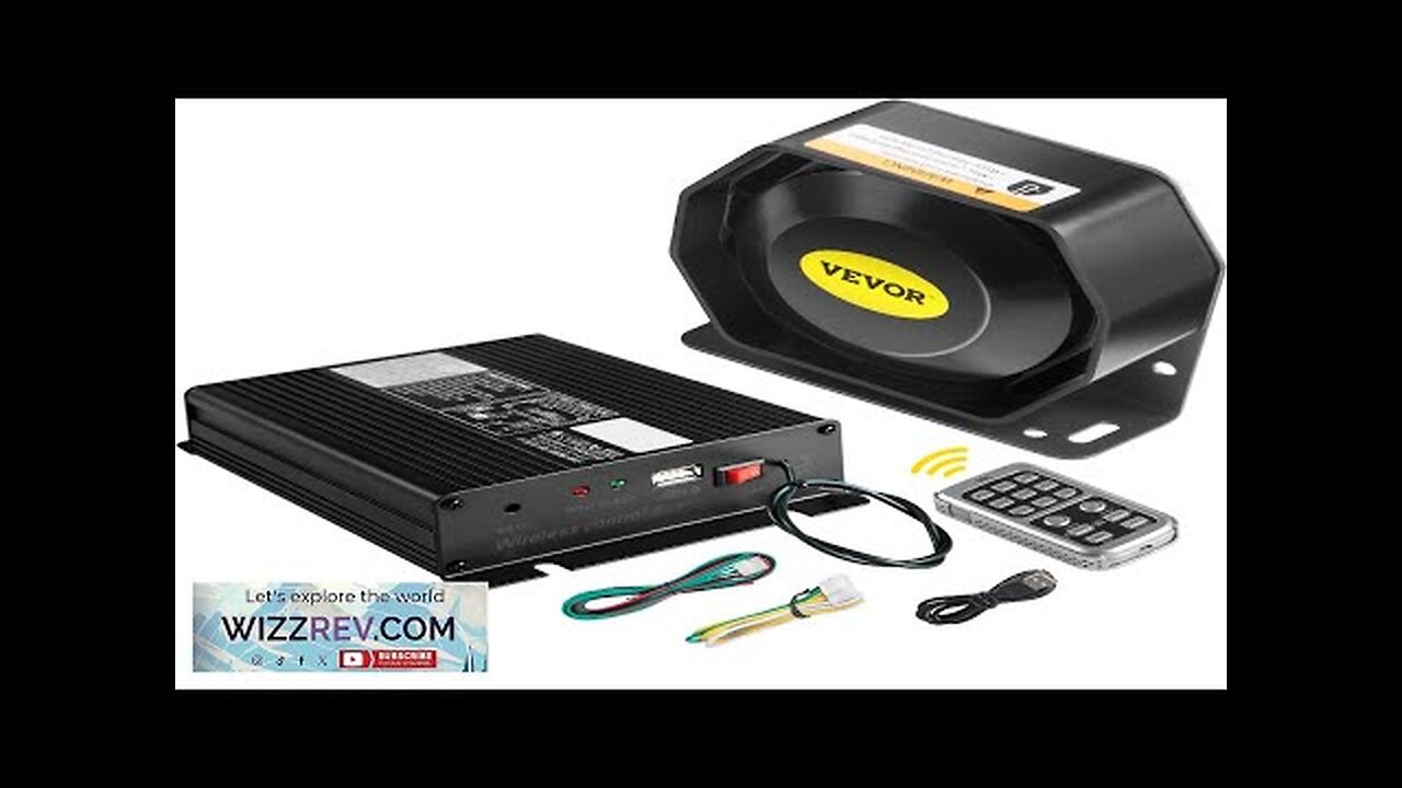 VEVOR 200W 18 Sound Loud Car and Truck Warning Alarm Police Siren Review