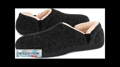 LongBay Men's Slippers Warm Bedroom House Shoes Slip-On Memory Foam Winter House Review