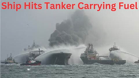 Cargo Ship Hits Tanker