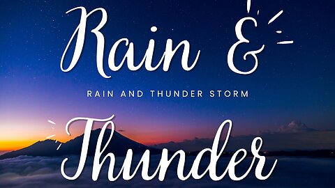 Thunder Rain Sounds BLACK SCREEN for Deep Sleep, Study, Stress Relief | NO ADS