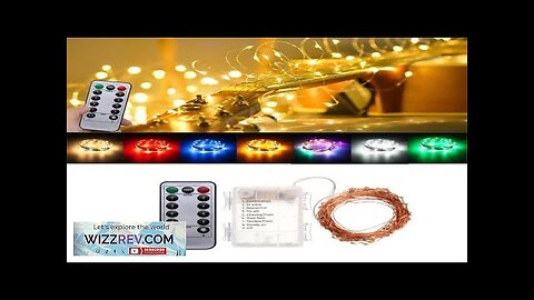 Battery Powered 10M 100LEDs Waterproof Copper Wire Fairy String Light for Christmas Review