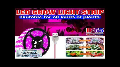 USB Phyto Lamp Full Spectrum Plant Growth Light Led Grow Strip Light Review