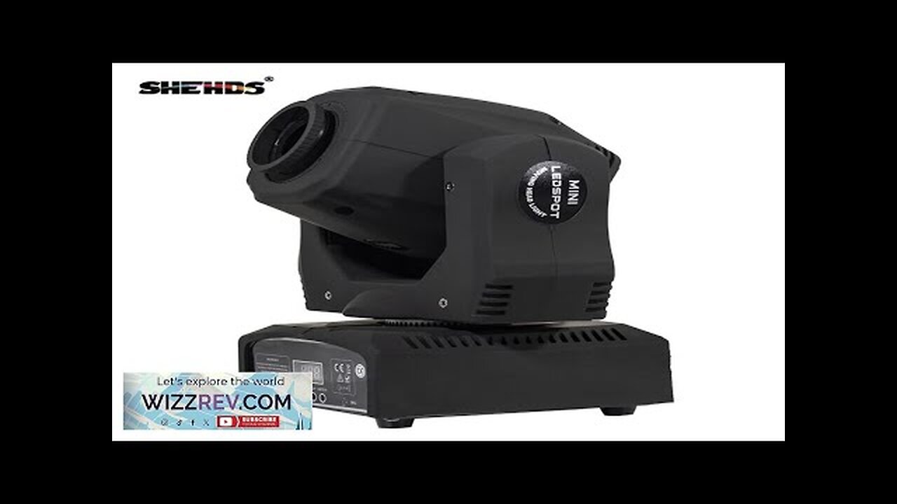 SHEHDS Lyre LED 60W Gobo Moving Head Lighting Spot Light Stage Light Review