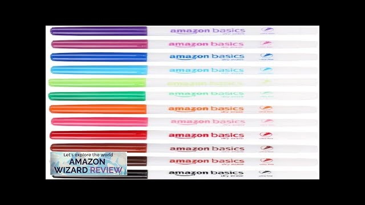 Amazon Basics Low Odor Ultra Fine Tip Dry Erase White Board Markers Review