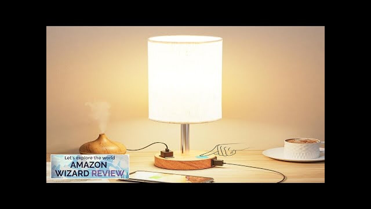 Bedside Table Lamp for Bedroom 3 Way Dimmable Touch Lamp USB Review