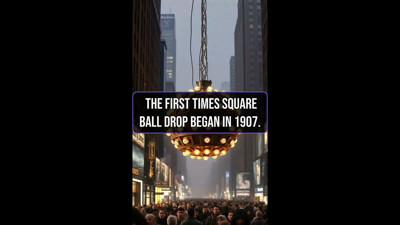 The First Times Square Ball Drop (1907)"