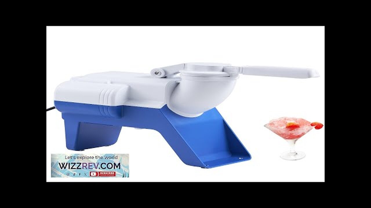 VEVOR Ice Crushers Machine 176lbs Per Hour Electric Snow Cone Maker Review