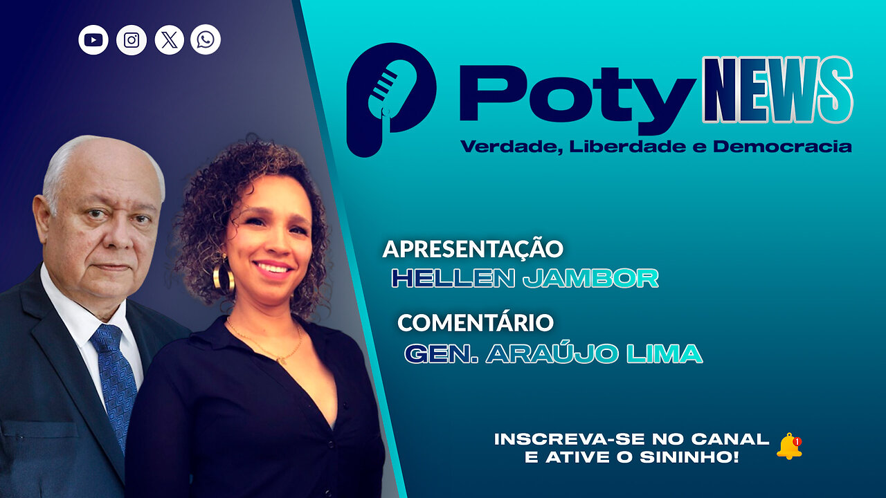 POTYNEWS AO VIVO, COM HELLEN JAMBOR E GEN. ARAÚJO LIMA #03 17/02/2025