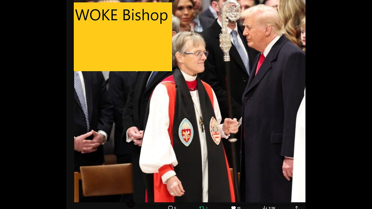 President Trump destroys WOKE Bishop #trump #jesus #presidenttrump