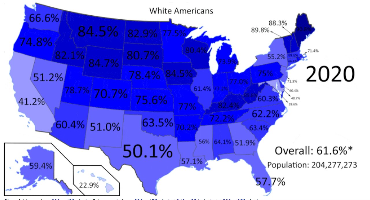 White Genocide/White Replacement in the United States a Reality (1960-2020)