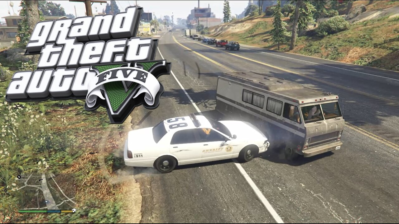 GTA 5 Police Pursuit Driving Police car Ultimate Simulator crazy chase #98