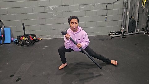 Knee Stability-Mobility Movement #1: Macebell Adductor Rocker