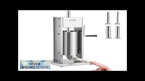 VEVOR Sausage Stuffer 11LBS/5L Capacity Homemade Sausage Maker Stainless Steel Review