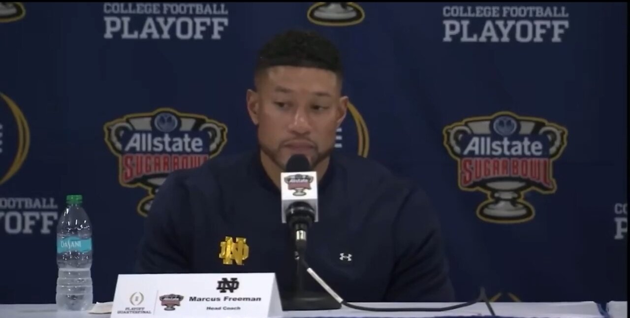 Notre Dame Head Coach Ruins Reporter's Race Baited Question