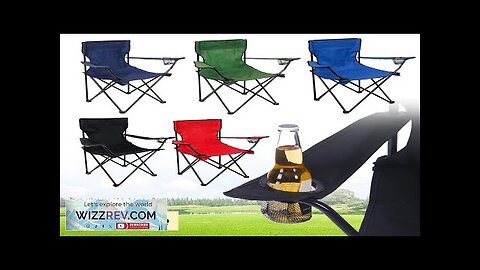 Outdoor Foldable Chair Camping Chair with Bottle Holder Picnic Oxford Cloth Chairs Review