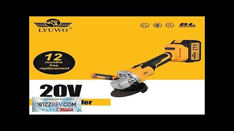 LYUWO brushless rechargeable Angle grinder lithium battery high-power electric grinder Review