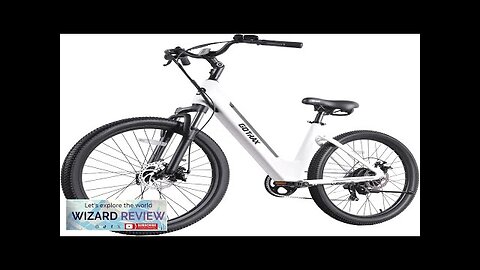 Gotrax 26" Electric Bike Max Range 30Miles(Pedal-assist1) & 15.5/20Mph Power by 250/350W Review