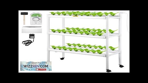 VEVOR Hydroponics Growing System 54 Sites 6 Food-Grade PVC-U Pipes 3 Layers Review