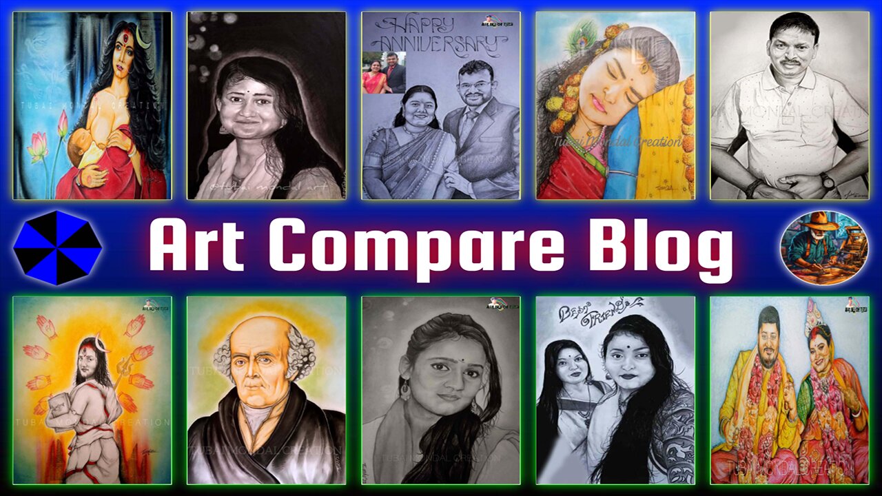 Portraits and Divine Creativity(Tubai Mondal-1) #artcompareblog