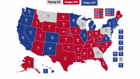 Alternate History 2024 Election Prediction - Larry Hogan vs Jon Tester