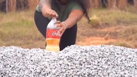 A Woman Gets Coke Exploded on Her Face