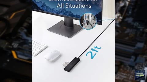 Anker 4-Port USB 3.0 Hub with 5Gbps Data Transfer