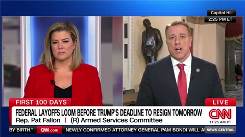 CNN host schools Rep. Pat Fallon on telework