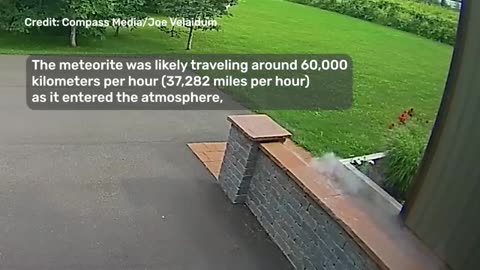 The meteor impact was captured for the first time on video with sound