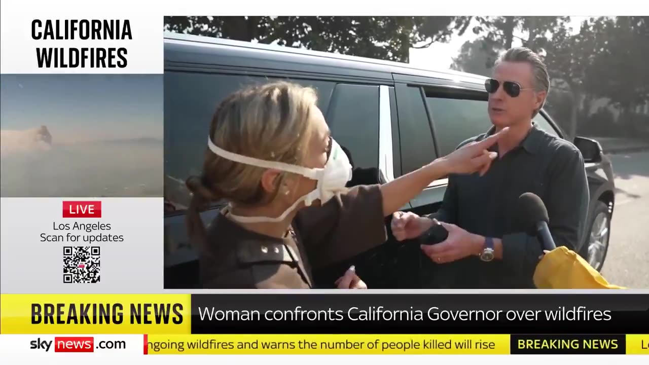 Newsom Pretends to Be on the Phone with Biden as Angry Constituent Gets in His Face
