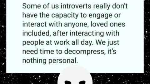 Some of us introverts