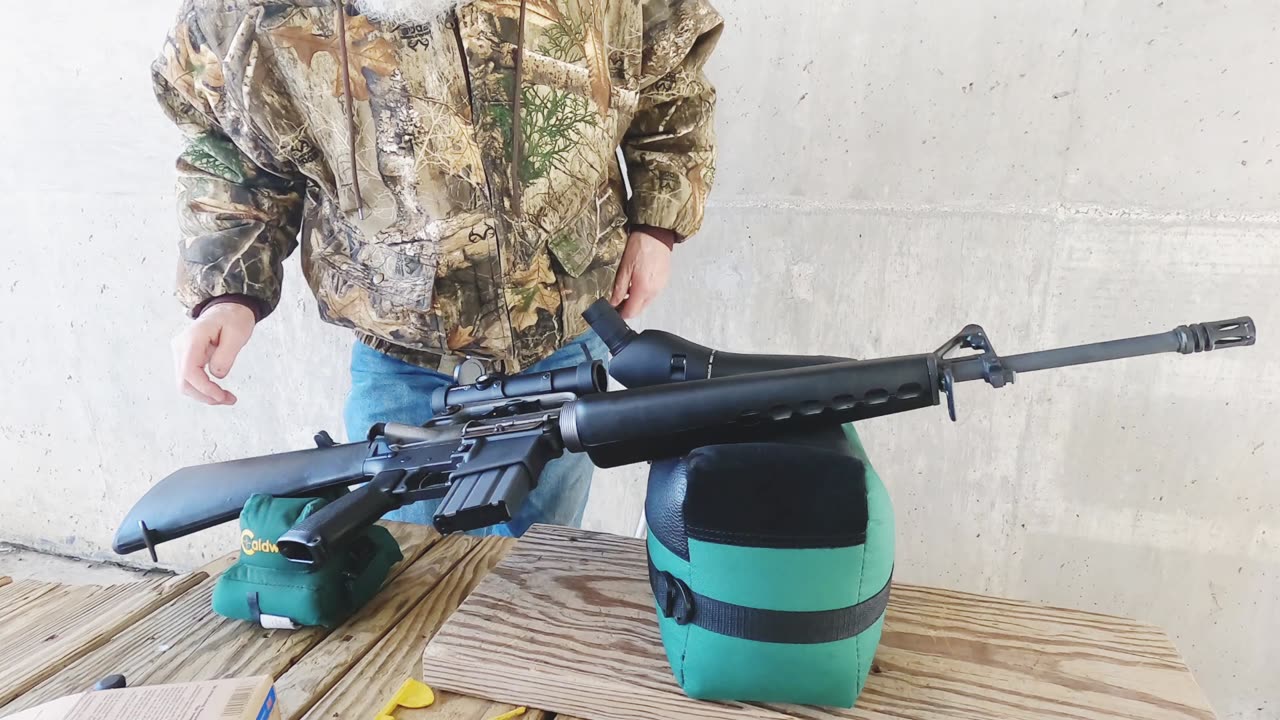 M16A1 parts kit with scope